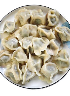 茴香鸡蛋水饺纯素馅水饺手工饺子素三鲜韭菜鸡蛋粉条速冻半成品