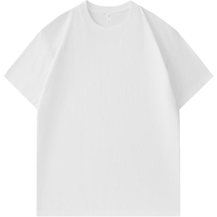 260g纯棉短袖t恤定制印字logo情侣装工作服班服diy企业团体文化衫