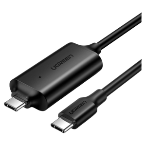 绿联USB3.0对拷线公对公电脑数据互传typec笔记本共享键盘鼠标台式连接线文件拷贝互传双头USB联机数据线传输