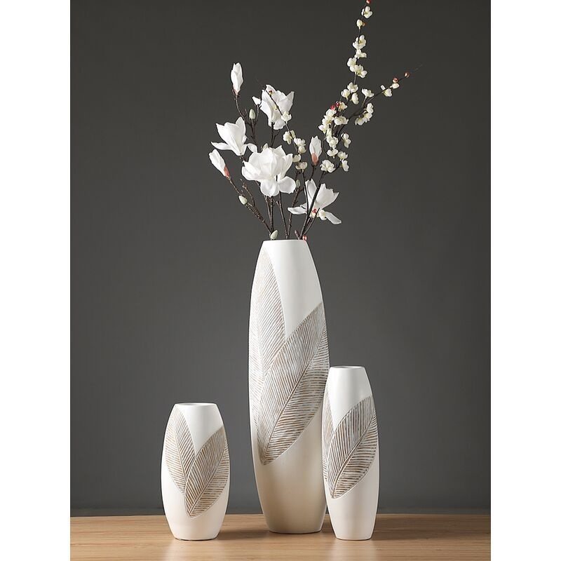 落地大花瓶新中式复古插花简约现代旁客厅电视柜家居装饰奢摆件轻