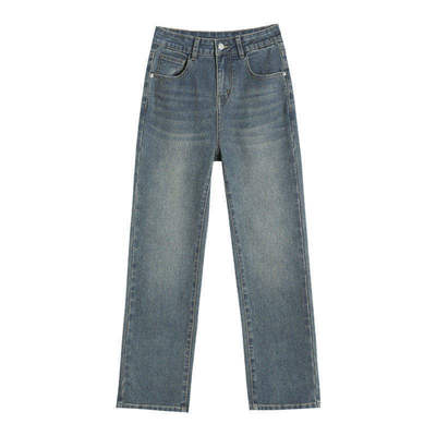 直筒牛仔裤女2026新款显瘦烟管裤