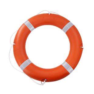 船用救生圈成人专业实心泡沫游泳圈CCS2.5kg防汛应急塑料圈安全绳