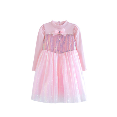 ILOVEJ女童亮片重工公主裙小礼服