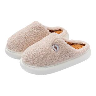 棉拖鞋秋冬季月子家居室内防滑厚底情侣保暖家用踩屎感棉拖鞋男士