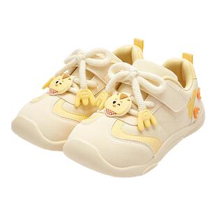 萌鸡小队联名款巴拉巴拉学步鞋男宝女宝稳步鞋防滑婴儿鞋秋2025新