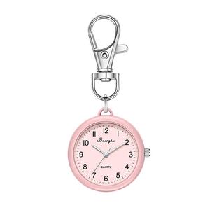 大数字清晰夜光表钥匙扣挂表护士表学生考试用进场静音钥匙扣挂表
