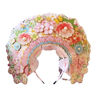 国潮风非遗福建簪花发箍中国风复古风头饰diy手工纸质头饰装饰女