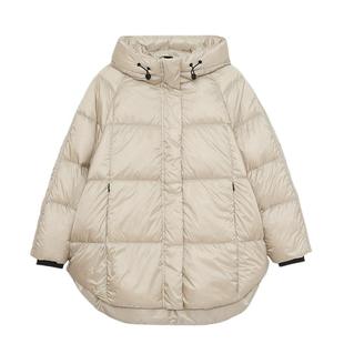 vilan/慧兰短款连帽羽绒服女加厚白鸭绒2025冬季新款休闲工装外套