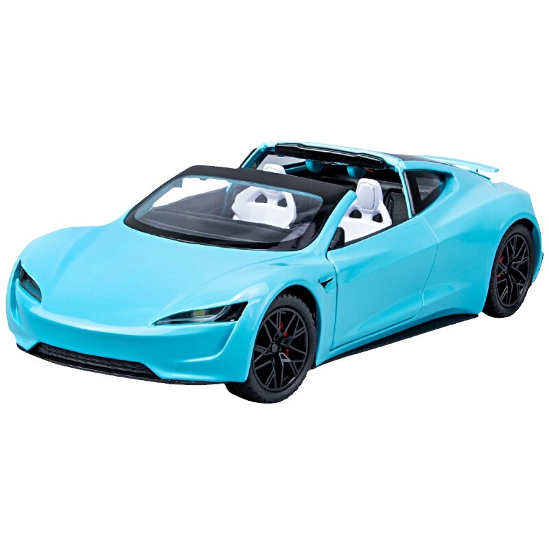 124特斯拉roadster合金汽车模型