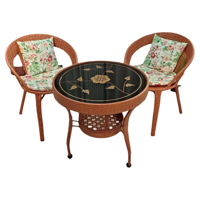 休闲藤编仿藤阳台茶台茶几简约