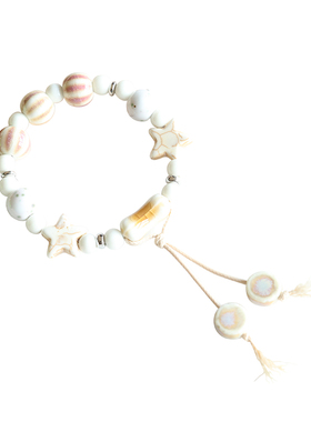 文艺小清新流行时尚首饰品景德镇陶瓷手链瓷珠串珠手串流苏手饰女