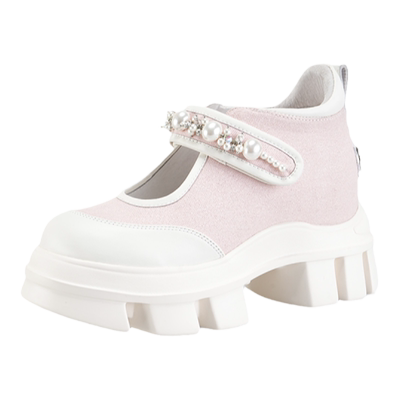 艾今10.5cm超轻增高时尚玛丽珍鞋