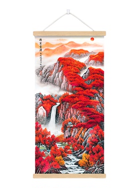挂画鸿运当头玄关装饰画挂件相框