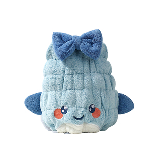 洁丽雅儿童干发帽2024新款包头巾速超强吸水干女童浴帽子擦头毛巾