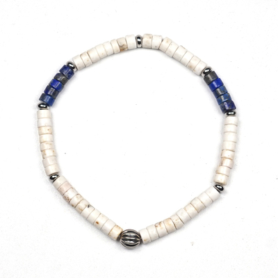 pohier情侣白松石原创设计手链