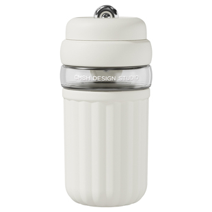 可爱玉桂狗玻璃杯女生便携外带情侣办公室茶水分离泡茶直饮水杯子