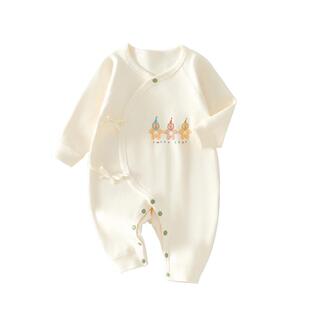 新生婴儿衣服秋装连体衣52码0到3个月宝宝秋季哈衣家居服春秋a类9