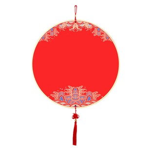 万年红福字硬卡灯笼新春福卡挂件双面加厚书法宣纸卡纸镜片中国结