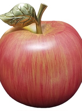 仿真黄铜苹果摆件手工彩绘礼品