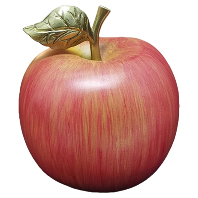 仿真黄铜苹果摆件手工彩绘礼品