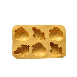 烘焙模具树叶橡果玛德琳蛋糕硅胶模具儿童辅食蒸糕米糕果冻布丁模