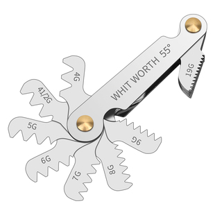 螺纹牙规样板规公制英制美制量规扣规螺丝测量工具牙矩尺量螺纹规