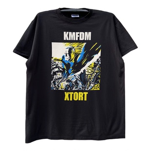 XTORT KMFDM乐队chic嘻哈摇滚复古潮流暗黑潮牌短袖T恤