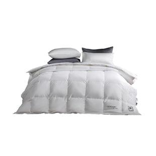 水星家纺匈牙利进口95白鹅绒冬被单双人羽绒被子床上用品