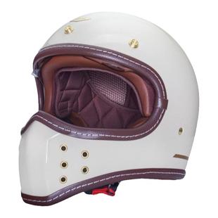 台湾feture复古全盔哈雷凯旋机车街道越野山地攀爬者摩托飞乔头盔