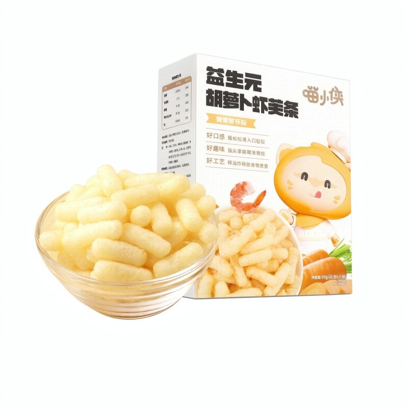 喵小侠益生元胡萝卜虾芙条入易溶