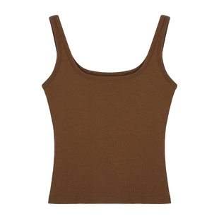 Maven Lin 镇店背心|精致方领修身吊带上衣女外穿显瘦针织内搭