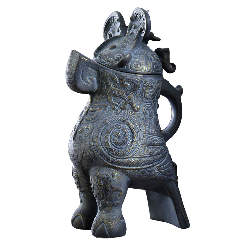 仿青铜器酒瓶景德镇密封特好复古