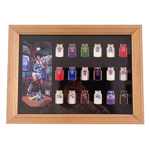 斯托克顿爵士队12号球衣徽章胸针装裱实木相框创意男朋友球迷礼物