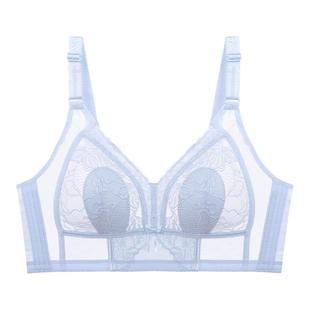 大胸显小内衣女兔耳朵全罩杯薄款超薄文胸聚拢收副乳防下垂大码夏