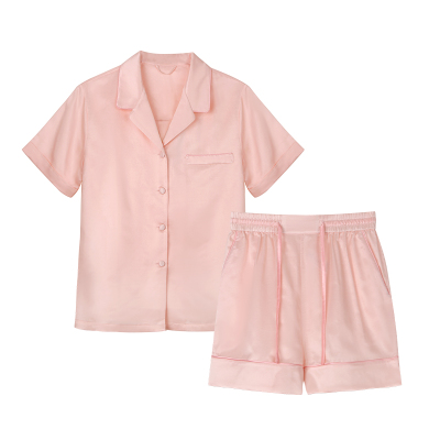 一茧一丝丝绵短袖短裤套装家居服