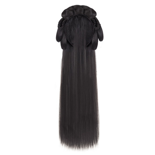 汉服头饰假发一体式懒人发箍全套发饰古风盘发发髻造型古装垫发包