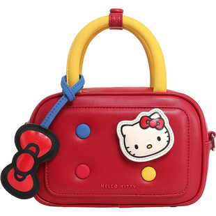 TOUTOUhellokitty凯蒂猫哈喽kt红色保龄球包手提斜挎小包生日礼物