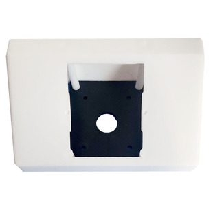 实验室岛式插座盒pp斜五孔插座明盒桌面插排三角斜式明装插座黑色