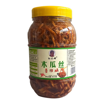 香辣木瓜丝酱菜木瓜条干丁脆酱油腌制咸菜下拌饭粥面菜原味不辣孙