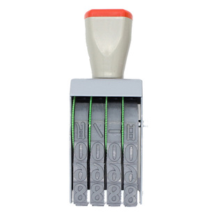 4位标价签金额印章可调0-9数字组合转轮档案生产日期纸箱手动号码