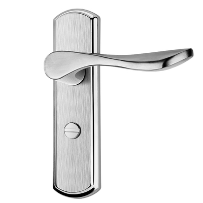 卫生间门锁洗手间厕所浴室锁通用型锁具室内铝合金门把手单舌家用