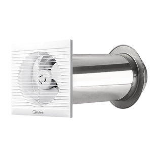 美的穿墙一体式管道排气扇卫生间抽风机厨房棋牌室新风换气排风扇