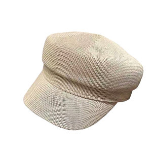 版型好~时尚老钱风薄款八角帽女夏季防晒镂空透气高级感贝雷帽子
