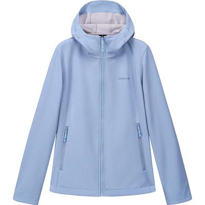 骆驼企鹅户外软壳衣女2026新款春夏连帽加绒外套三防登山服运动服