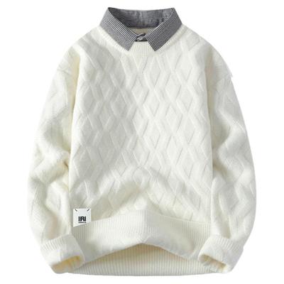 稻草人秋冬季新款加厚毛衣针织衫