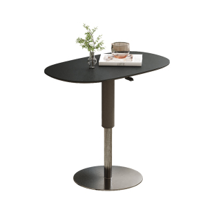 意式极简边几可升降客厅沙发角几轻奢卧室床边小桌子阳台办公角几