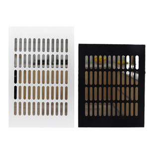 铝合金橱柜透气孔通风孔长方形散热透气网网格鞋柜装饰盖排气孔盖