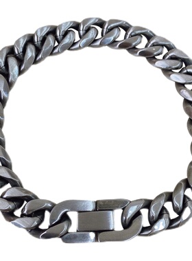 2021新款宽版古巴手链钛钢嘻哈潮