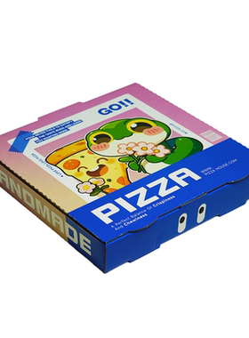 镀铝膜披萨盒一次性商用外卖包装打包铝箔盒子烘焙店9寸7寸防油纸