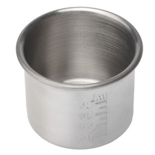 加厚不锈钢服药杯40ml带刻度小量杯防碘伏杯液体实验杯口腔科器械